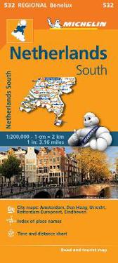 Netherlands South - Michelin Regional Map 532