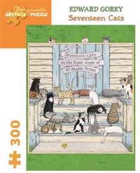 Seventeen Cats 300-Piece Jigsaw Puzzle