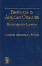 Proverbs in African Orature