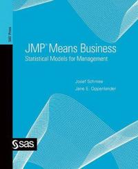 Jmp Means Business: Statistical Models for Management