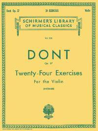 24 Exercises, Op 37: Schirmer Library of Classics Volume 328 Violin Method