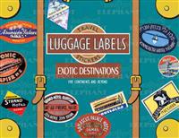 Exotic Destinations Luggage Labels: Travel Stickers