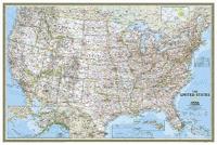 United States Classic Poster Size Map