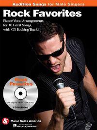 Rock Favorites - Audition Songs for Male Singers: Piano/Vocal/Guitar Arrangements with CD Backing Tracks [With CD (Audio)]