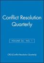 Conflict Resolution Quarterly, Volume 26, Number 1, Autumn 2008